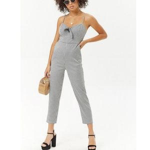 FOREVER 21 GINGHAM JUMPSUIT